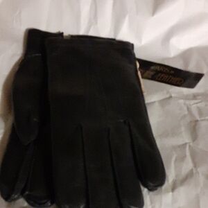 Nwt AriS Men's Black Leather Gloves  Sz XL